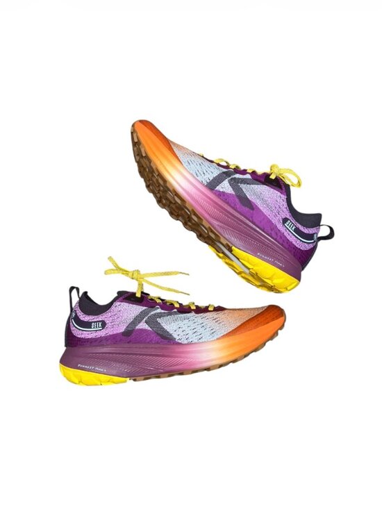 KEEN Seek Trail Running Shoes Men’s 11 - Sunset Purple/Orange Rocker Sole main image 11